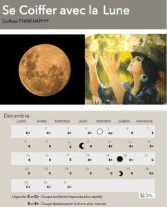 Se coiffer avec la lune avec la Coiffure T'HAIR HAPPY®