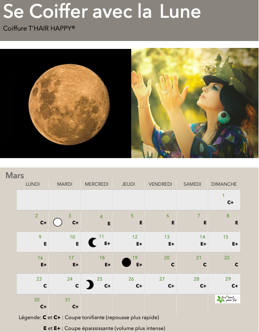 Se coiffer avec la Lune